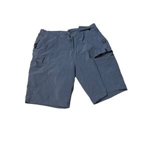 Canana Weather Gear Men Blue Flat Front Dark Wash Outdoor Short Size Xl